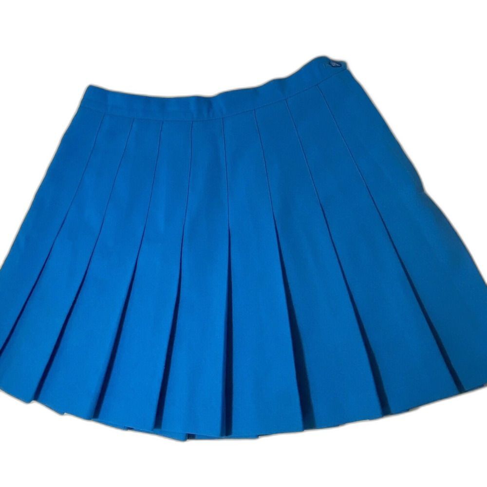 Vintage HEAD Tennis/Golf Skirt 16.5" Blue Pleated 29” Waist BRAND NEW Sz 12 USA